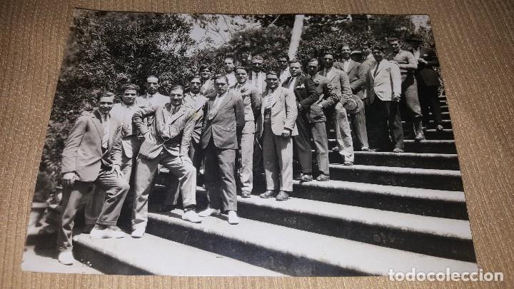 Fotografia antiga: Fotograf&igrave;a principios s xx.reunion en pose de grupo se&ntilde;ores.