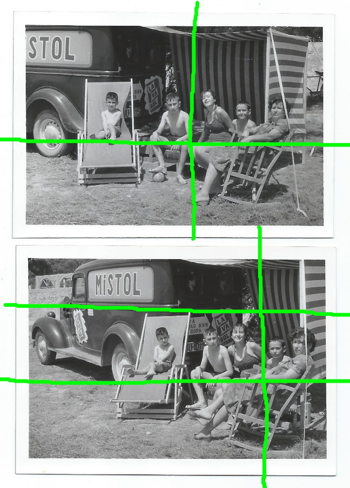 Fotografia antica: MURCIA. EN LA PLAYA. CAMI&Oacute;N MATR&Iacute;CULA DE MURCIA. CON PUBLICIDAD DE MISTOL. FOT. DESCONOCIDO.