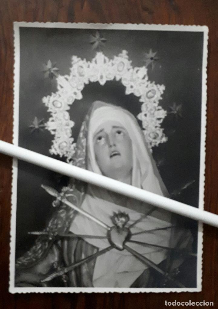 Fotografia antiga: ANTIGUA FOTOGRAFIA DE NUESTRA SE&Ntilde;ORA DE LOS DOLORES DE DENIA ALICANTE