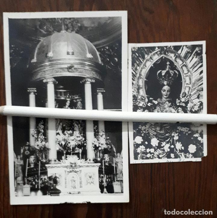 Fotograf&iacute;a antigua: 2 ANTIGUAS FOTOGRAFIAS DE NUESTRA SE&Ntilde;ORA DEL CASTILLO PATRONA DE VILCHES JAEN