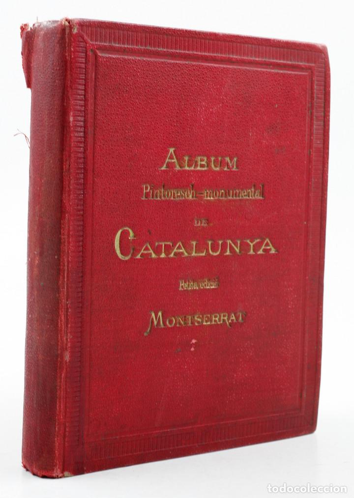 Fotografia antiga: MONTSERRAT. &Aacute;LBUM PINTORESCH MONUMENTAL DE CATALUNYA, 45 FOTOTIPIAS, A&Ntilde;O 1881. Firmado por el abad.