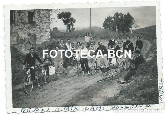 Fotografia antica: FOTO ORIGINAL INMEDIACIONES DE LA FONT DE L'ABRIL POSIBLEMENTE SANTA EULALIA DE RON&Ccedil;ANA A&Ntilde;OS 40