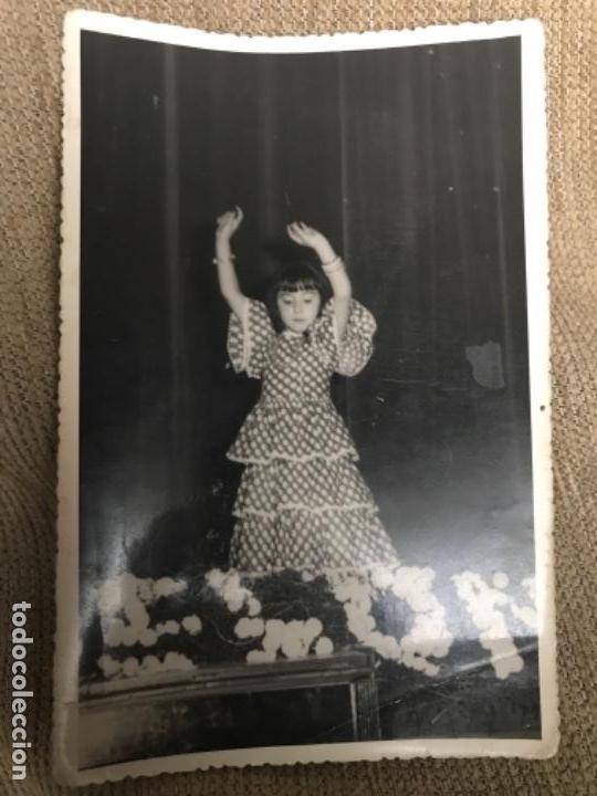 Fotografia antica: ANTIGUA FOTOGRAF&Iacute;A NI&Ntilde;A BAILANDO FLAMENCO A&Ntilde;OS 50