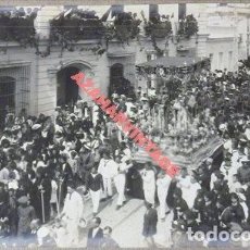 Fotografía antigua: SAN FERNANDO, CADIZ, 1921, PROCESION DE LA VIRGEN DEL CARMEN, ESPECTACULAR, 168X114MM
