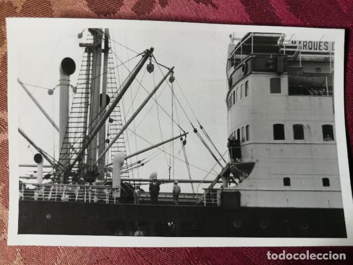 Alte Fotografie: ANTIGUA FOTOGRAF&Iacute;A. BARCO MARQUES DE COMILLAS. FOTO A&Ntilde;OS 50. BUQUE. TRASATL&Aacute;NTICO.