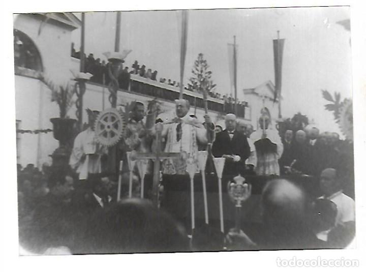 Fotograf&iacute;a antigua: FOTOGRAFIA. PTO SANTA MARIA. INAUGURACION Y BENDICION DEL MONUMENTO SAGRADO CORAZON DE JESUS