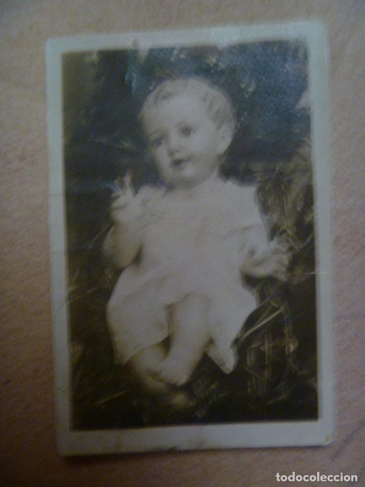 Fotograf&iacute;a antigua: FOTO DE UNA IMAGEN DEL NI&Ntilde;O JESUS . A&Ntilde;OS 30