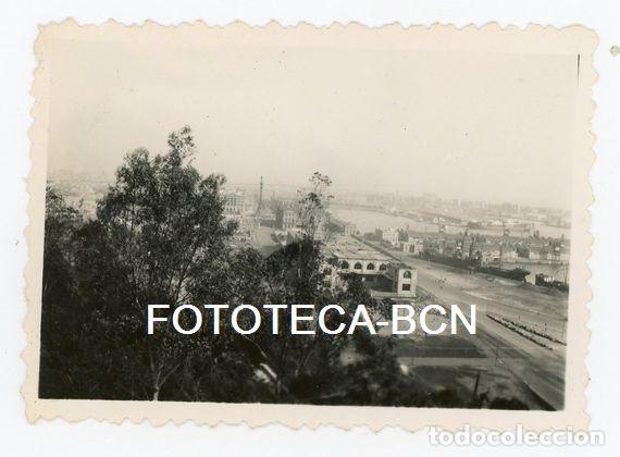 Fotografia antica: FOTO ORIGINAL PUERTO DE BARCELONA MONUMENTO COLON EDIFICIOS ADUANAS Y CORREOS A&Ntilde;OS 40