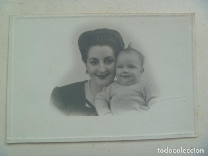 Fotografia antiga: PRECIOSO RETRATO DE MADRE CON BEBE , A&Ntilde;OS 30 . LEON
