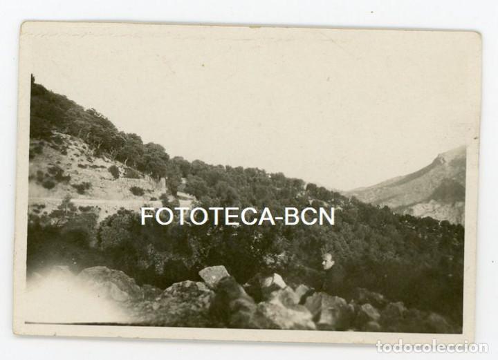 Photographie ancienne: FOTO ORIGINAL CAMINO DE LLUC A ESCORCA MALLORCA BALEARES A&Ntilde;O 1929