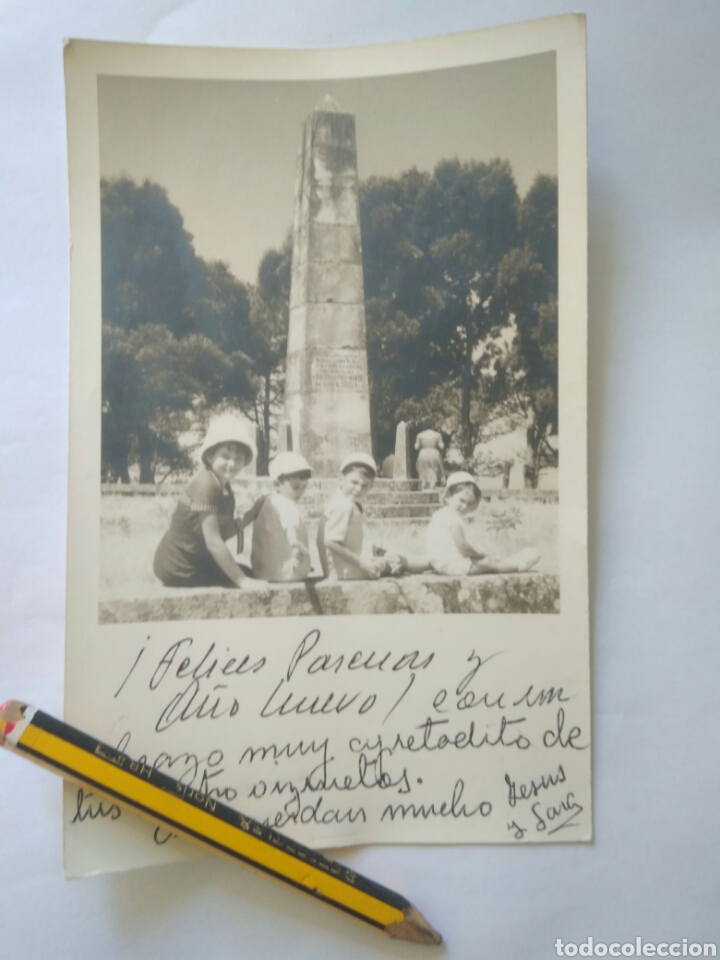 Fotograf&iacute;a antigua: FOTO DE NI&Ntilde;OS DEDICADA