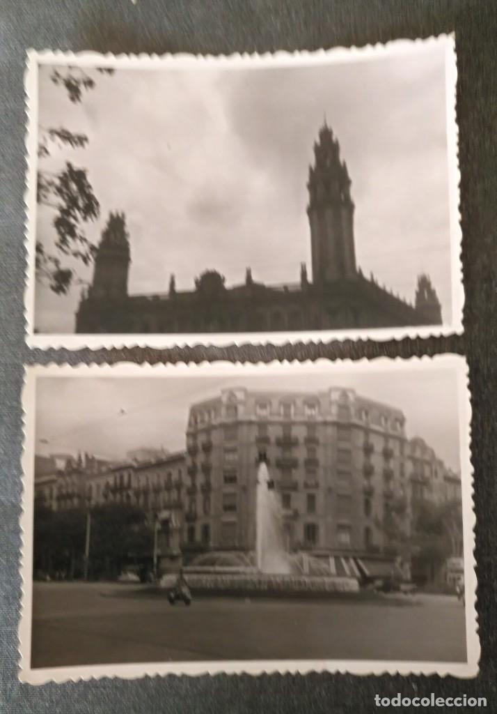 Photographie ancienne: FT 14 Lote 2 antiguas fotograf&iacute;as Edificios de Barcelona - principios a&ntilde;os 50 - 7cm x 10cm