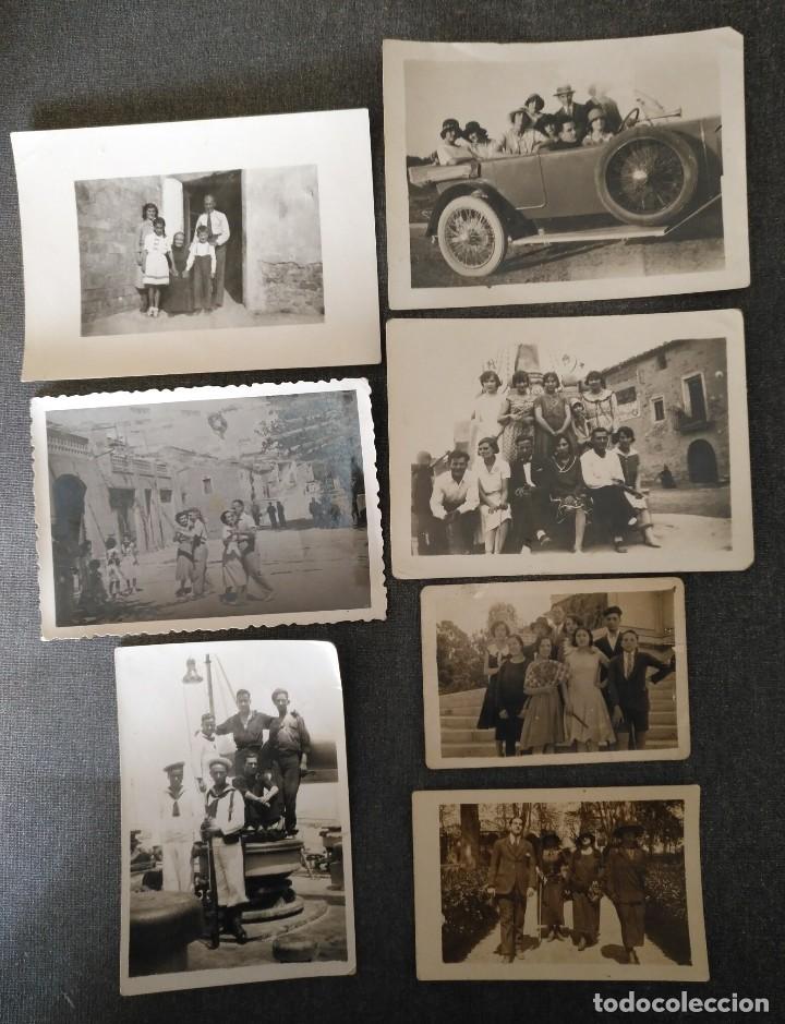 Photographie ancienne: FT 18 Lote 7 fotograf&iacute;as diferentes grupos y situaciones personas de la &eacute;poca - principios a&ntilde;os 50