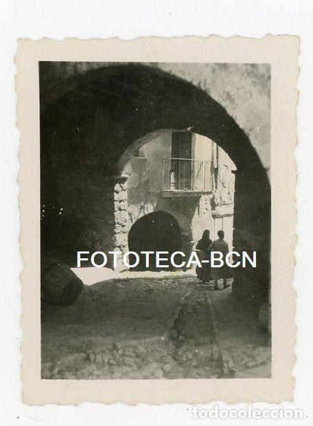 Antique Photography: FOTO ORIGINAL MONISTROL DE MONTSERRAT CARRER ES PILONS A&Ntilde;OS 30/40