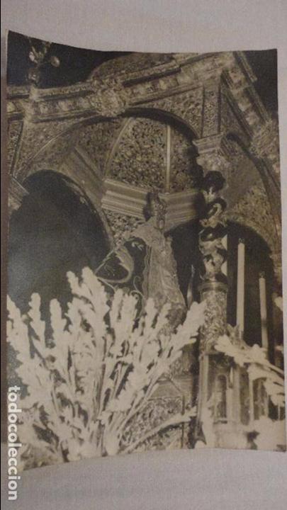 Fotograf&iacute;a antigua: ANTIGUA FOTOGRAFIA VIRGEN DE LA CARIDAD PARTRONA SANLUCAR BARRAMEDA. A&Ntilde;OS 40?
