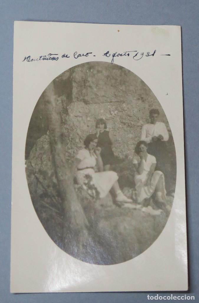 Alte Fotografie: FOTOGRAFIA EXCURSIONISTAS. MONTA&Ntilde;AS DE CARO. MONTCARO. 1931