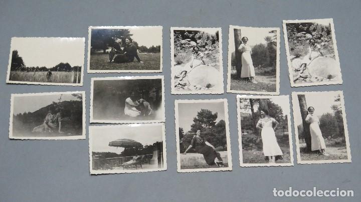 Alte Fotografie: 11 FOTOGRAFIAS DE JOVENES EN EL MONTCARO. 1935
