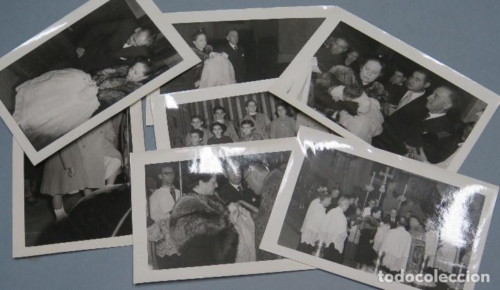 Alte Fotografie: 7 FOTOGRAFIAS BAUTIZO NI&Ntilde;O. 1953