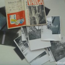 Fotografía antigua: LOTE FUNDA VALCA CASA GUIAMO CON NEGATIVOS DE 9 FOTOS Y 14 FOTOS PAPEL: CABEZA DE CIERVO, GENTE, ETC