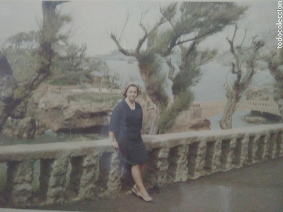 Photographie ancienne: ANTIGUA FOTOGRAFIAS MUJER VIAJE BIARRITZ.VISTAS A&Ntilde;OS 60