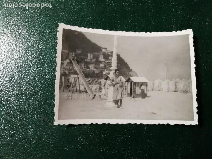 Fotografia antica: Antigua fotograf&iacute;a. Playa de San sebasti&aacute;n. Foto a&ntilde;os 50.