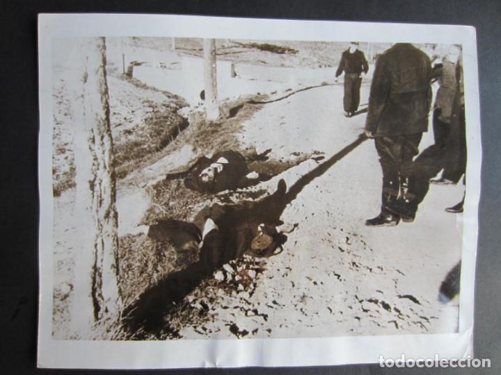 Antique Photography: 1937-MUERTOS EN M&Aacute;LAGA. TREMENDA FOTO. FRANCO. GUERRA CIVIL ESPA&Ntilde;OLA. ORIGINAL