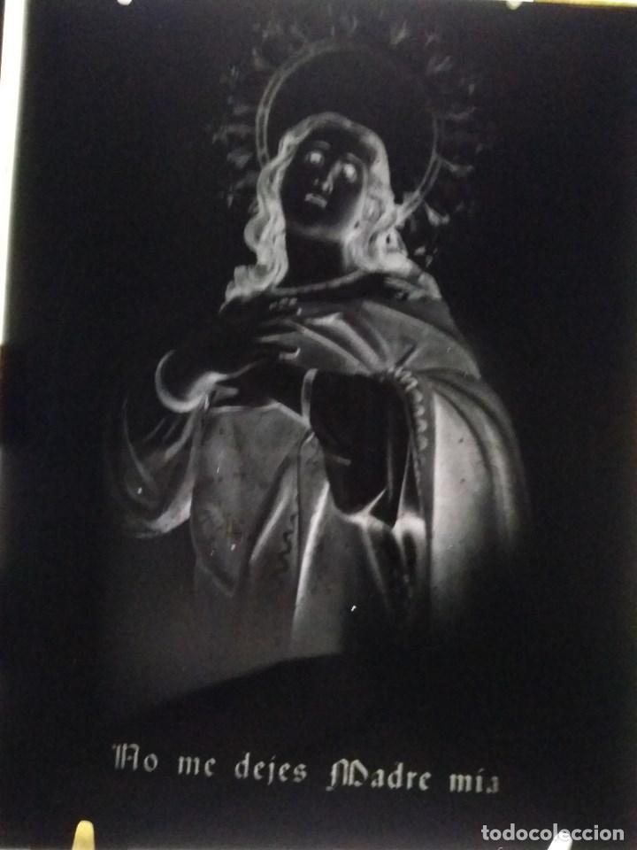 Fotograf&iacute;a antigua: MEDINA DEL CAMPO VALLLADOLID ANTIGUO CLICH&Eacute; DE LA PUR&Iacute;SIMA DE HIJAS DE JES&Uacute;S NEGATIVO EN CRISTAL