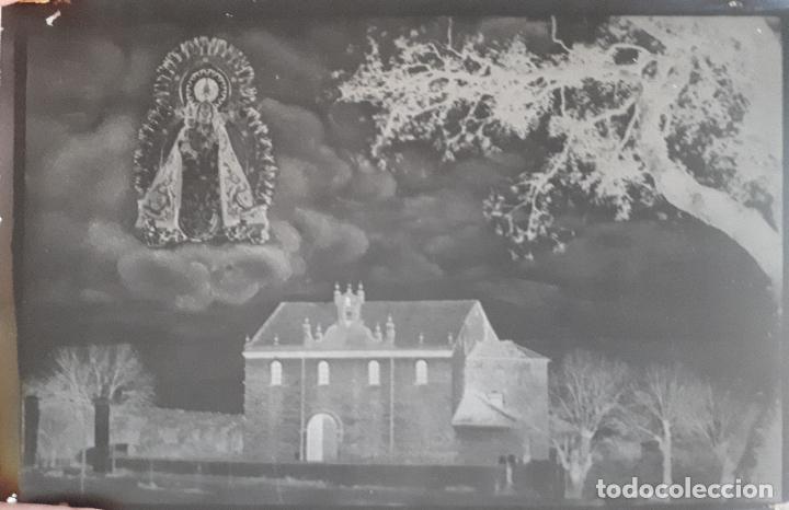 Fotograf&iacute;a antigua: ANTIGUO CLICH&Eacute; DE NUESTRA SE&Ntilde;ORA DE LA ESTRELLA NAVAS DE SAN JUAN JAEN NEGATIVO EN CRISTAL