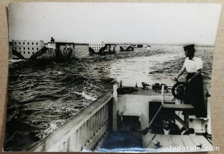 Fotograf&iacute;a antigua: FOTO ANTIGUA ORIGINAL INEDITA LANCHAS MODERNAS BARCOS 110 MM X 82 MM.