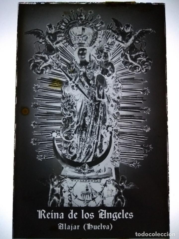 Fotograf&iacute;a antigua: ALAJAR HUELVA ANTIGUO CLICH&Eacute; NEGATIVO EN VIDRIO REINA DE LOS ANGELES