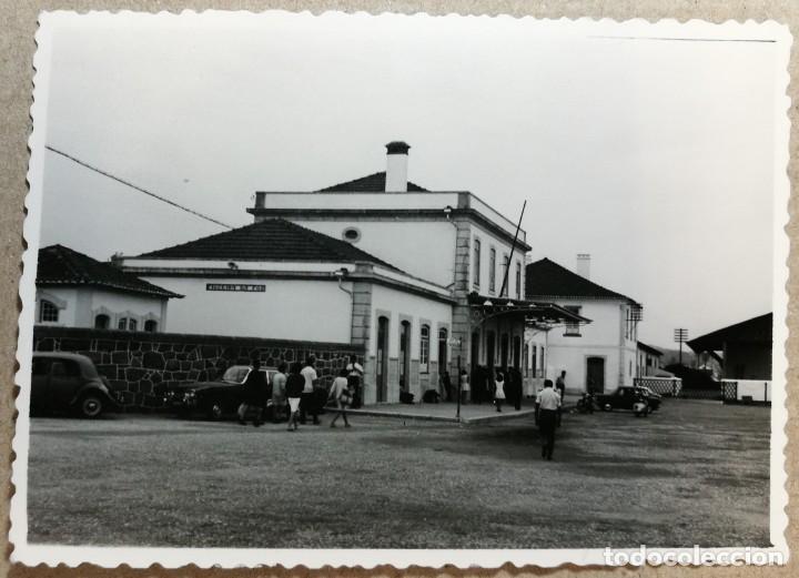 Fotograf&iacute;a antigua: FOTO ANTIGUA ORIGINAL INEDITA. VISTA PAISAJE FIGUEIRA DA FOZ ESTACI&Oacute;N. MEDIDAS 100 MM X 70 MM.