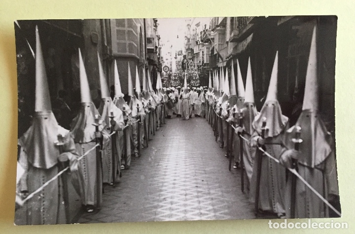 Fotograf&iacute;a antigua: CARTAGENA-  SEMANA SANTA-  PROCESION-     FOTO  CASAU