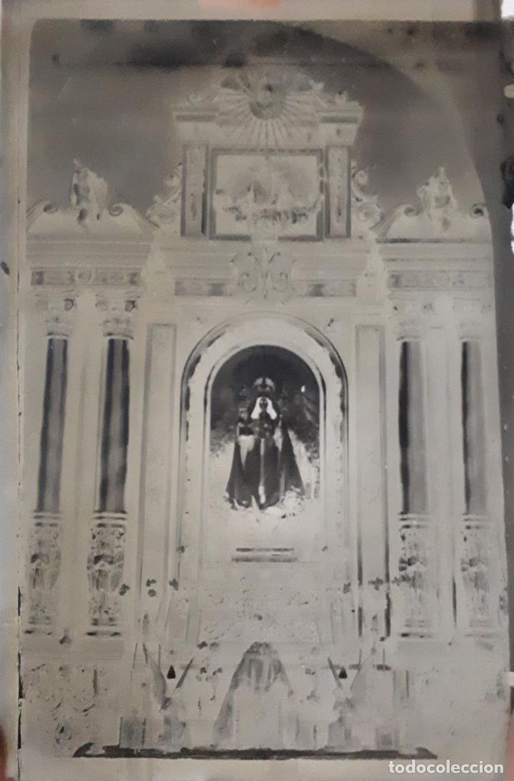 Fotograf&iacute;a antigua: ANTIGUO CLICH&Eacute; DE NUESTRA SE&Ntilde;ORA DE LA ASUNCI&Oacute;N BEAS DE SEGURA JAEN NEGATIVO EN CRISTAL