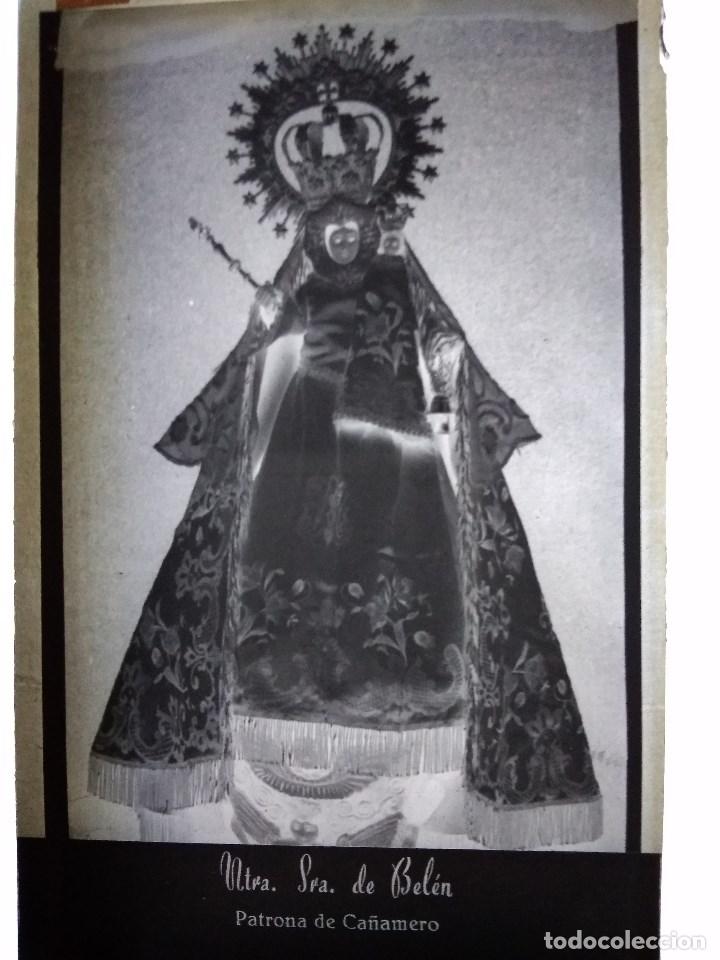 Alte Fotografie: ANTIGUO CLICH&Eacute; DE NUESTRA SE&Ntilde;ORA DE BEL&Eacute;N PATRONA DE CA&Ntilde;AMERO C&Aacute;CERES NEGATIVO EN CRISTAL