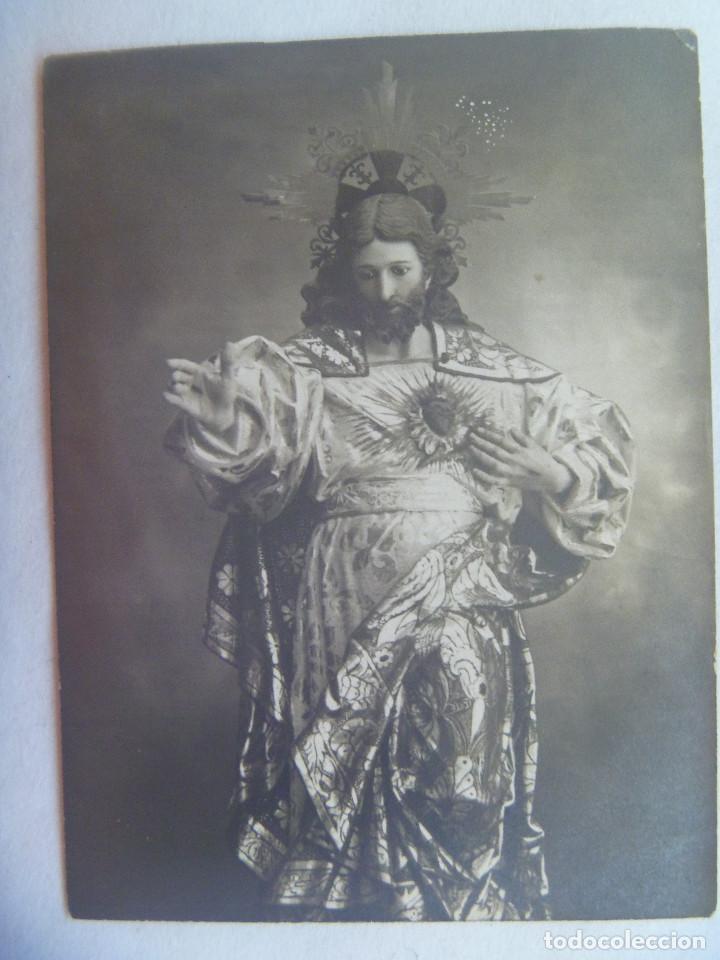 Fotograf&iacute;a antigua: GUERRA CIVIL: FOTO DE IMAGEN DEL SAGRADO CORAZON DE JESUS . 1937