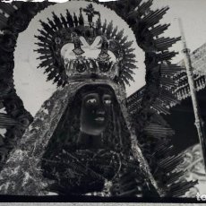 Fotografía antigua: ANTIGUO CLICHÉ DE NUESTRA SEÑORA DE LA SOLEDAD MARCHENA SEVILLA NEGATIVO EN CRISTAL