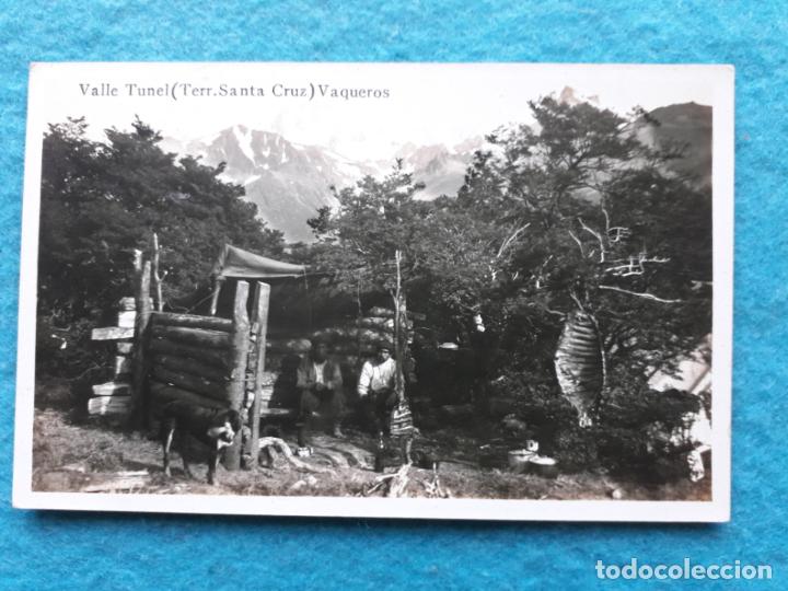 Fotograf&iacute;a antigua: Fotograf&iacute;a antigua de Valle Tunel. Terr. Santa Cruz. Vaqueros.