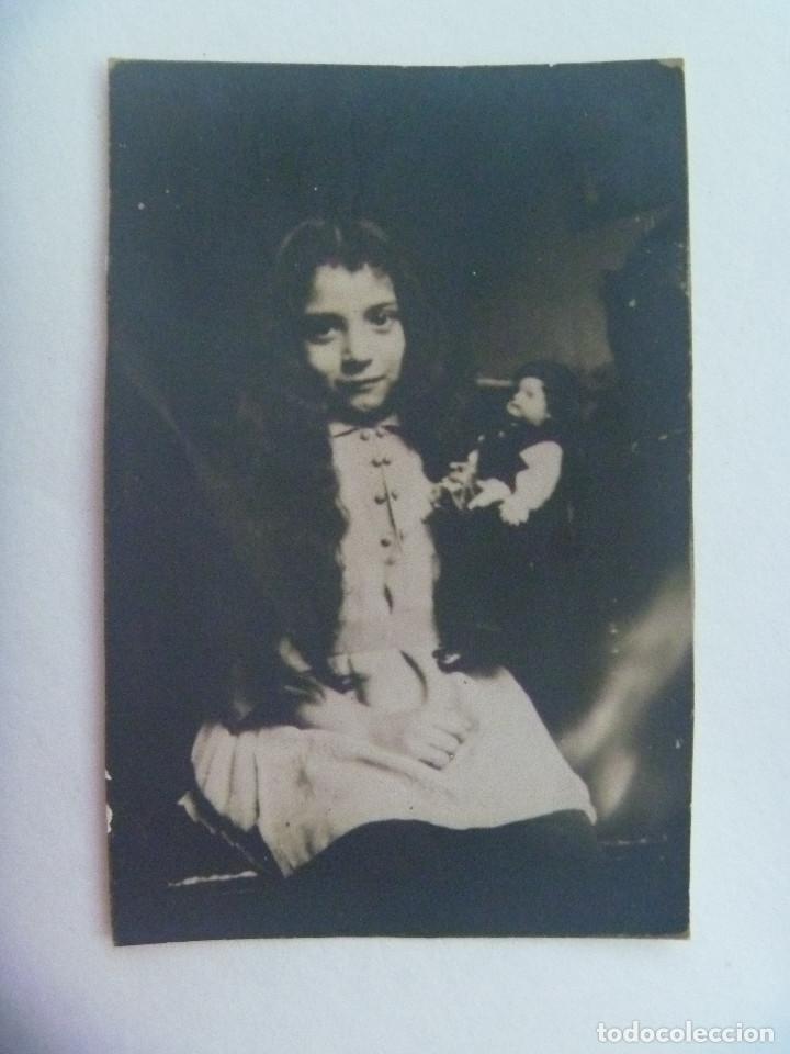 Fotografia antiga: FOTO  DE NI&Ntilde;A CON MU&Ntilde;ECA . PRINCIPIOS DE SIGLO