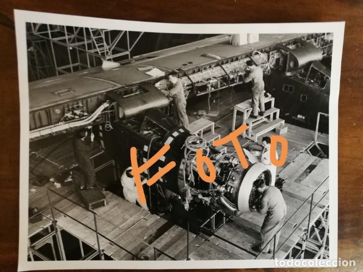Fotograf&iacute;a antigua: antigua Fotograf&iacute;a. Planta de montaje y construcci&oacute;n del avi&oacute;n short Belfast. Foto a&ntilde;os 60.