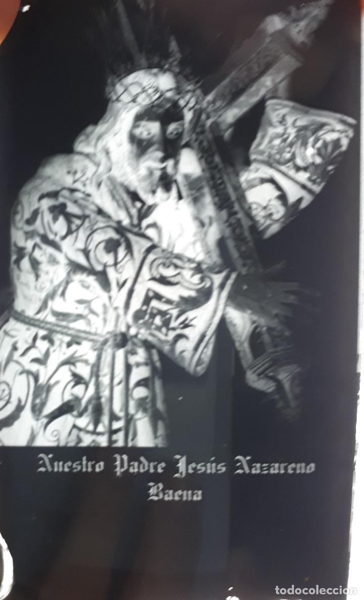 Fotograf&iacute;a antigua: ANTIGUO CLICH&Eacute; DE NUESTRO PADRE JES&Uacute;S NAZARENO BAENA JAEN NEGATIVO CRISTAL