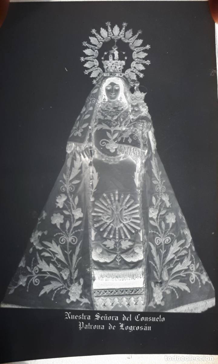 Fotografia antiga: ANTIGUO CLICH&Eacute; DE NUESTRA SE&Ntilde;ORA DEL CONSUELO LOGROSAN CACERES NEGATIVO CRISTAL