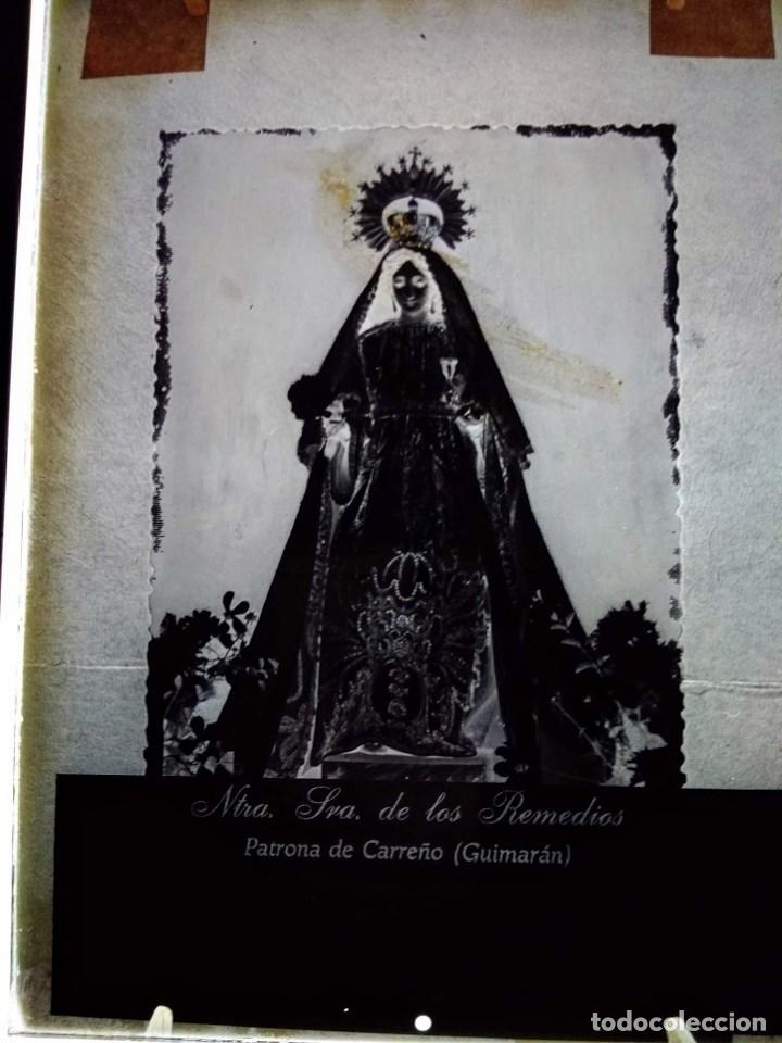 Fotografia antiga: CARRE&Ntilde;O GUIMAR&Aacute;N ASTURIAS ANTIGUO CLICH&Eacute; DE NTRA SRA DE LOS REMEDIOS NEGATIVO EN CRISTAL
