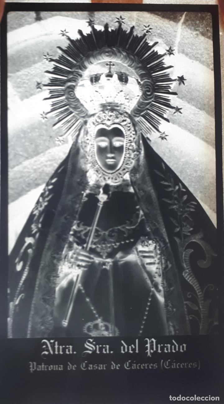 Photographie ancienne: ANTIGUO CLICH&Eacute; DE NUESTRA SE&Ntilde;ORA DEL PRADO CASAR DE CACERES NEGATIVO CRISTAL