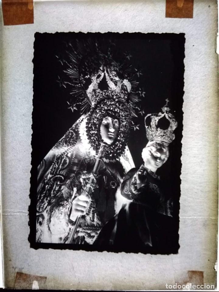 Fotografia antiga: SANTISTEBAN DEL PUERTO JA&Eacute;N ANTIGUO CLICH&Eacute; DE NUESTRA SE&Ntilde;ORA DEL COLLADO NEGATIVO EN CRISTAL