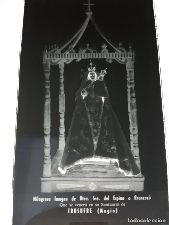 Photographie ancienne: CORU&Ntilde;A COUCIEIRO FISTERRA TRASUFRE VIRGEN DEL ESPINO O ARANZAZU ANTIGUO CLICHE NEGATIVO EN CRISTAL