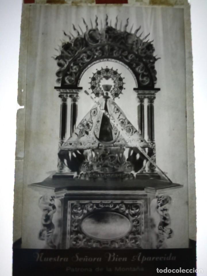 Alte Fotografie: CANTABRIA AMPUERO VIRGEN BIEN APARECIDA PATRONA MONTA&Ntilde;A ANTIGUO CLICHE NEGATIVO EN CRISTAL