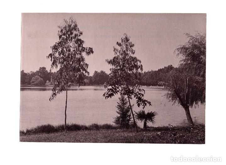 Fotograf&iacute;a antigua: MADRID.- RETIRO. EL ESTANQUE. HAUSER Y MENET. COMISAR&Iacute;A REGIA DEL TURISMO.- 21,5 X 15,5