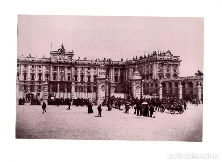 Alte Fotografie: MADRID.- PLAZA DE ARMAS. HAUSER Y MENET. COMISAR&Iacute;A REGIA DEL TURISMO.- 22 X 15