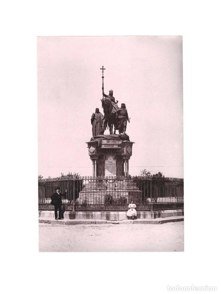 Photographie ancienne: MADRID.- HAUSER Y MENET. COMISAR&Iacute;A REGIA DEL TURISMO. MONUMENTO A ISABEL LA CAT&Oacute;LICA .- 22 X 15