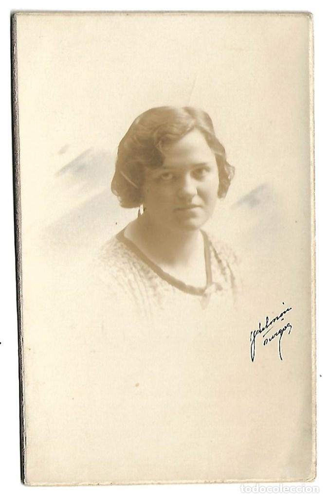 Alte Fotografie: 2150-EXTRAORDINARIA FOTOGRAFIA ANTIGUA- UNA DAMA -FOTO- YLDEMON-S. PABLO,22- BURGOS -